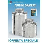 BIDONE CONTENITORE FUSTO OLIO MAFFEI 30 LT ACCIAIO INOX 441 18/10 MADE IN ITALY