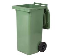 BIDONE CONTENITORE PATTUMIERA IMMONDIZIA RUOTE COPERCHIO LT 120 BLU (38306)