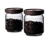 Bidone Coperchio Set 2 per pz Barattolo per trasparente 500ml per Conservazi