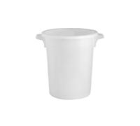 Bidone Corallo Senza Coperchio Lt 45 2750 Bianco Giganplast