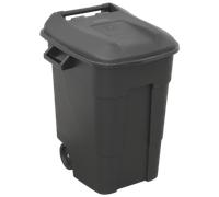 Bidone Della Spazzatura 100L - Nero - Sealey BM100 Nuovo