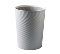 Bidone della Spazzatura Contemporanea in Plastica per Cucina Rotondo | Design Semplice, Ingombro Ridotto, Pulizia Facile, per Appartamento e Famiglia, Vicino al Lavabo