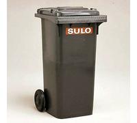 Bidone Della Spazzatura Großmülltonne 80 L Nero Plastica Müllgroßbehälter Mobile