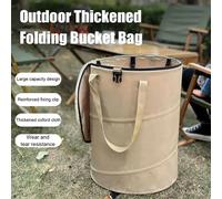 Bidone della spazzatura pieghevole portatile da esterno Bidone della spazzatura da campeggio portatile Giocattolo per la casa Stoccaggio di abbigliamento Sacco della spazzatura decidui da giardino