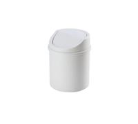 Bidone Dell'immondizia Auto Per Mini Cestino Da Tavolo Piccolo Per | Può Pulire La Scrivania Di Casa Della Scatola Di Immagazzinaggio Dell Area Di Lavoro Rifiuti Con Coperchio Camera(White)