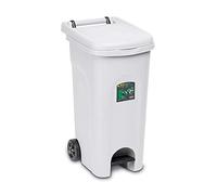 BIDONE ECO SYSTEM 80 LT CON PEDA BIANCO