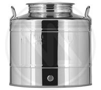 BIDONE FUSTINO PER OLIO "GRAFFATO" ACCIAIO INOX