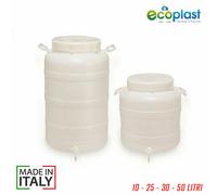 BIDONE FUSTO BOCCA LARGA PER CONTATTO ALIMENTARE 10 25 30 50 LITRI