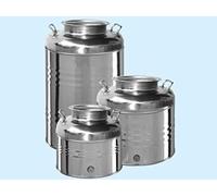 BIDONE FUSTO CONTENITORE ACCIAIO INOX PER OLIO "OLIVARI" LT. 15.