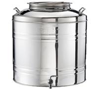 Bidone Fusto contenitore per olio con rubinetto antigoccia da 25 litri giara dam