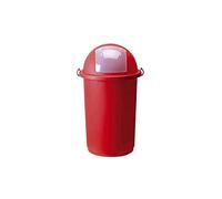 Bidone immondizia Giganplast Push bianco l.50 5055M [GIGANPLAST]