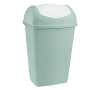 BIDONE IMMONDIZIA 'GRACE' Lt 50 - cm 40,5 x 32 x h 65,5 salvia/bianco