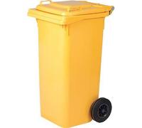 BIDONE IMMONDIZIA GREEN 240 + RUOTE ICS GIALLO LT 240 CM 72X58 H.CM 106