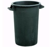 Bidone Immondizia in Plastica colore Nero Senza Coperchio Lt. 120