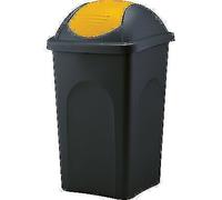BIDONE IMMONDIZIA MULTIPAT STEFANPLAST GIALLO LT 60 CM 39X39 H.CM 68 PZ 2