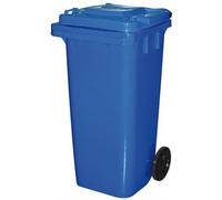 Bidone immondizia spazzatura con ruote Green 120 lt cm 55x50x94 h vari colori