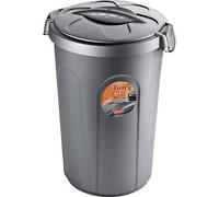 BIDONE IMMONDIZIA TOM STEFANPLAST GRIGIO LT 46 CM 45X40 H.CM 61