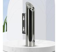 Bidone impermeabile da parete per sigarette in acciaio inox per terrazze, posacenere pubblico esterno, soluzione durevole ed elegante per lo smaltimento dei rifiuti