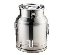 bidone in acciaio per olio con rubinetto 5 litri latte da per olio coperchio sigillato e maniglia per vino/olio da cucina/latte/cereali GY,capacity2-22L
