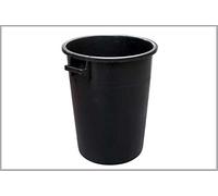 Bidone Industriale Nero 100 lt Contenitore Rifiuti Plastica Alta Densità Rifiuti Spazzatura Professionale Cilindrico Con Maniglie