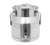 Bidone Latte,Secchio per Latte, in Acciaio Inossidabile Resistente con Rubinetto l'uso ristoranti, Hotel e cucine, 35 l