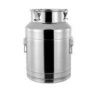 Bidone Latte,Secchio per Latte,tenitore liquidigrandi Dimensioni Acciaio Inossidabile Ispessito, Coperchio sigillante Maniglia Il Trasporto,Vino,stoccaggio Trasporto Olio(28L/7,4ga