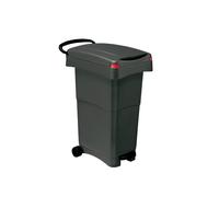 Bidone con ruote e pedale porta rifiuti 80 litri - modello Nello