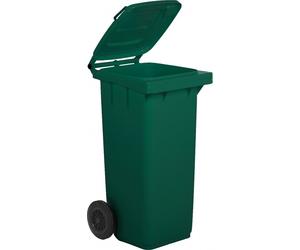 Bidone monocolore a due ruote per raccolta differenziata - 120 litri