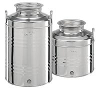bidone olio acciaio FUSTINO GRAFFATO MAFFEI INOX LT 15 rubinetto omaggio