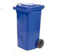 Bidone Pattumiera per Raccolta Differenziata Spazzatura Con Ruote 120Lt Plastica