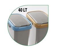BIDONE PATTUMIERA RACCOLTA DIFFERENZIATA ECOSWING 40LT CORNICE VARI COLORI MHOME
