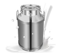 Bidone per il latte in acciaio inox 304, 28L/35L/42L/45L/48L/64L/76L Serbatoio per la fermentazione del latte con coperchio sigillato per farina di fagioli, olio, vino,35L