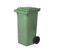 BIDONE PATTUMIERA CONTENITORE QUADRO CON RUOTE VERDE 80 LITRI GIARDINO 6 2023