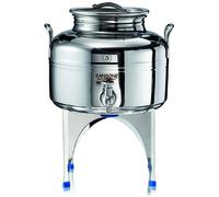 Bidone olio Sansone fusto saldato lt 5 europa rubinetto acciaio inox 18/10 Rotex