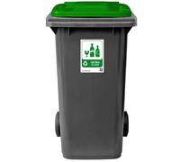 Bidone per rifiuti 120 LT pattumiera raccolta differenziata contenitore hotel co