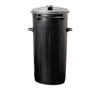 Bidone per rifiuti in pvc con coperchio a cerniera 100 lt 42x94 cm con maniglia