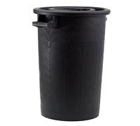 BRICONESS.COM Bidone in plastica per spazzatura con manici Nero - 50 Lt. - Ø41 cm. - H49 cm. - 8006417001878