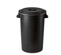 Bidone portarifiuti NERO mastello con coperchio antirandagismo industriale 120 l