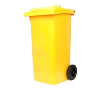 ICS BIDONE QUADRO PER DIFFERENZIATA Lt. 120 - cm. 55x50x94 h col. Giallo