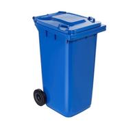 Bidone Quadro Nettezza Urbana con Ruote 120 l 48 CMX57X95H. Blu Ics