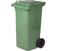 BIDONE PATTUMIERA CONTENITORE QUADRO CON RUOTE VERDE 240 LITRI GIARDINO 6 2023