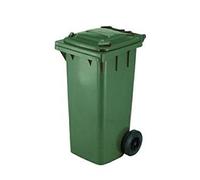 Bidone carrellato 48x55x93 cm 120 L verde scuro Mobil Plastic