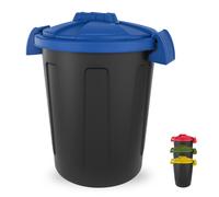 Bidone Rifiuti 25L Robusto con Coperchio Colorato Pattumiera Differenziata 25F