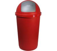 Bidone rosso per la raccolta differenziata dei rifiuti basculante automatico 60 LT Pattumiera contenitore da casa giardino