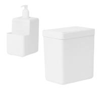 Bidone Spazzatura Bagno Cestino Piccolo Distributore Sapone Senza Tocco