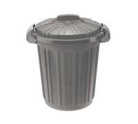 Bidone spazzatura con coperchio e maniglie Teo Tontarelli 23 l grafite Grafite