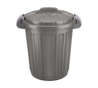 Bidone spazzatura con coperchio e maniglie Teo Tontarelli 46 l grafite Grafite
