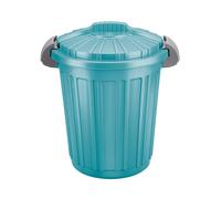 Bidone spazzatura con maniglie Tontarelli Teo 46 l blu delfino Blu delfino