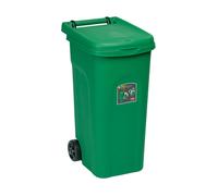 Bidone spazzatura con pedale Stefanplast Urban Eco System 80 l verde Verde
