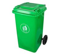 Bidone Spazzatura Esterni Ruote Grandi Dimensioni 30L 50L 100L 120L 240L Coperchio Ruote Esterno Giardino Garage Terrazza(Green,240L)